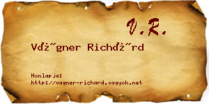 Vágner Richárd névjegykártya